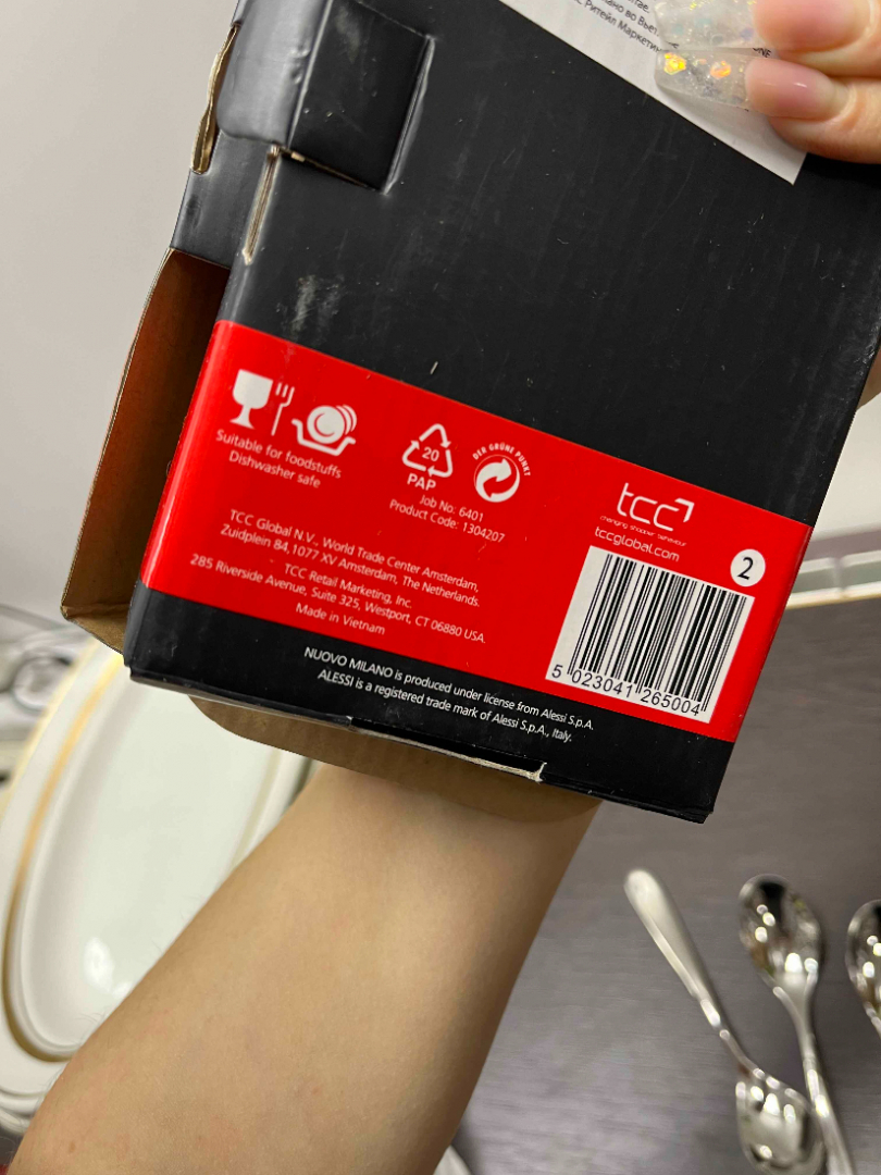 Ложки чайные Alessi (IKEA), нержавеющая сталь. В коробке 4шт. Цена за 4шт. Картинка 6